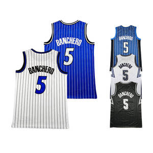 Camiseta de Baloncesto Premium Paolo <span class=keywords><strong>Banchero</strong></span> 5, Manga Corta, Malla Transpirable, Uniforme Retro del Equipo, Ropa Deportiva para Hombre, Entrenamiento al Aire Libre - Product Image 6