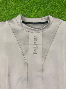 เสื้อกีฬาสำหรับผู้ชายผ้าโพลีเอสเตอร์/ ผ้าฝ้ายผ้าโพลีเอสเตอร์ด้านหน้าสำหรับเล่นยิมยืดได้ใส่สบายแห้งเร็ว - Product Image 2