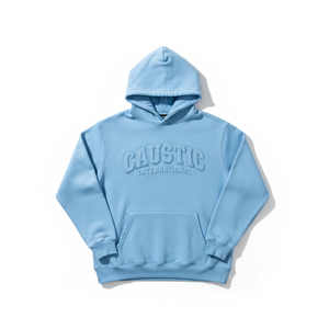 Sudadera con capucha y cremallera con logo personalizado, estampado puff, 500GSM, peso pesado, oversize, unisex, forro polar grueso, lavado ácido, corte holgado, estilo streetwear - Product Image 1