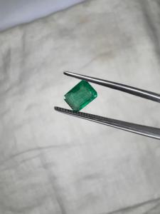 Vente en gros de pierres précieuses vertes en émeraude naturelle de Zambie de 0,90 ct, forme octogonale, pierres de qualité supérieure pour bagues, pendentifs, bijoux - Product Image 3
