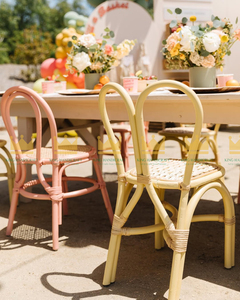 Chaises pour enfants en rotin faites à la main pour la location d'événements, fêtes d'anniversaire, cérémonies de mariage, décoration d'événements bohèmes naturels - Product Image 2