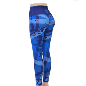 Blaze Fight Wear Yoga Leggings Cintura alta Transpirable Cintura elástica Yoga Leggings Secado rápido Crossover Cintura Ligera - Product Image 4