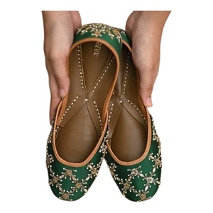 Zapatos Planos de Mujer, Estilo Bailarinas, de Terciopelo Morado, con Adorno de Perlas, Correa en T, Punta Redonda, Sin Cordones - Product Image 6