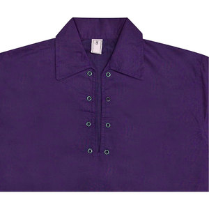 Camisa Ghillie Personalizada de Alta Demanda en Morado Oscuro, Prenda Tradicional de Hombre de las Tierras Altas - Product Image 2