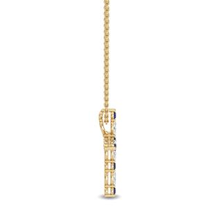 Pendentif classique en or blanc 14 carats avec diamant de laboratoire 0,23 CTW taille ronde, bijoux fins pour femme, idéal pour mariage et célébrations - Product Image 4