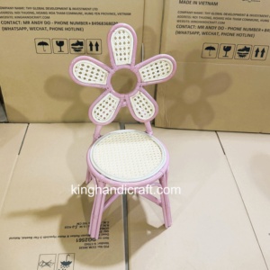 Silla Infantil de Ratán Hecha a Mano Personalizada para Alquiler en Fiestas de Cumpleaños, Decoración de Bodas, Muebles para Preescolar, Fábrica OEM - Product Image 5