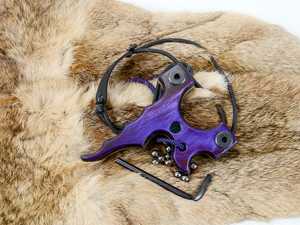 Couteau de survie d'extérieur à manche en bois avec lame unique et cordon tressé pour le camping et la randonnée - Product Image 3