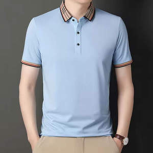 Polo pour homme 100 % coton de haute qualité, respirant, grande taille, motif uni, technique, décontracté, vente en gros - Product Image 1
