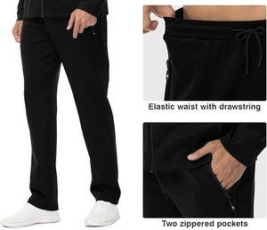 Warm Hooded Sweatshirt Pants Set Streetwear Gym Wear Athletic Training Suit Mens Fashion Two Piece - Product Image 6