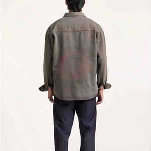 Winter Faux <b>Suede</b> Shacket Standard Button Front Overshirt Windproof Breathable Warm Comfortable Long Sleeve Casual <b>Jacket</b> - Product Image 3