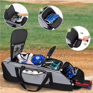 Bolsas de béisbol ventiladas de alto rendimiento para práctica profesional con compartimento transpirable para zapatos y herramientas - Product Image 4