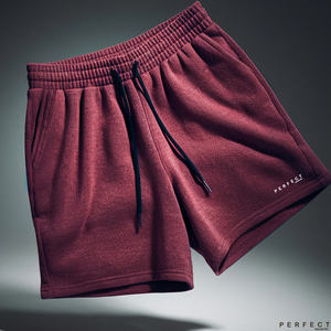 กางเกงขาสั้นลำลองผู้ชาย ผ้าฝ้าย 100% ระบายอากาศได้ดี เป็นมิตรกับสิ่งแวดล้อม กันลม แห้งเร็ว เอวกลาง มีเชือกผูก ปรับแต่งโลโก้ด้านหน้า เหมาะสำหรับชายหาด - Product Image 6