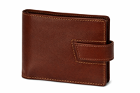 Dompet Kulit Asli Premium WRIZA untuk Pria |   Dompet Cokelat Terbuka dengan Perlindungan RFID, Banyak Slot Kartu, Jendela ID, Benggala Barat