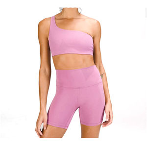 Conjunto Deportivo para Mujer, 2 Piezas, Top y Pantalones Cortos, Ropa Deportiva, Servicio de Logotipo Personalizado, OEM, Conjuntos de Yoga para Mujer - Product Image 3