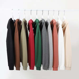 เสื้อฮู้ดดี้ผู้ชาย ผ้าฝ้าย 100% หนัก 500gsm ทรงหลวม พิมพ์โลโก้แบบฟล็อค รับผลิตตามแบบ (OEM) ระบายอากาศได้ดี เป็นมิตรกับสิ่งแวดล้อม เหมาะสำหรับฤดูหนาว - Product Image 4