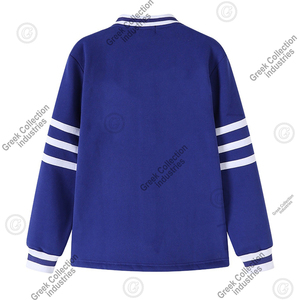 Greek sorority fraternity <b>cardigans</b> 100% cotton blue women's sweaters V-neck university embroidery logo college <b>varsity</b> <b>cardigan</b> - Product Image 6