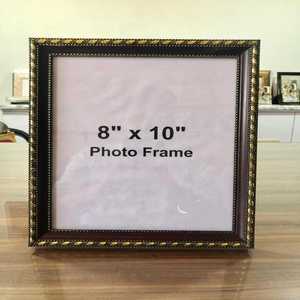 Wholesale Luxury Antique <b>Gold</b> Beaded Edge 8x10 Wood Picture Frame High Quality Vintage Style Decorative Wall Mounting Frame - Product Image 2