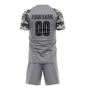 Maillot de football américain gris pour homme, manches courtes, impression sublimée, évacuation de l'humidité, respirant, anti-UV, col rond, coupe classique - Product Image 2