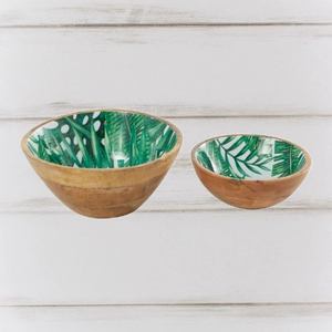 Mango Wood Serving <b>Platter</b> Set 3 Eco-friendly <b>Disposable</b> Bowls Natural Design for Home Snacks Chips Dips Dining Table Top Decor - Product Image 5
