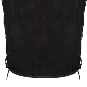 Chaleco de cuero para hombre fabricado profesionalmente para uso en exteriores, diseño de logotipo personalizado, chaleco de cuero para hombre a precio económico, OEM. - Product Image 3