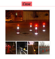 Balise solaire SWL6 - Trois modes d'éclairage (flash/lumière forte/rotatif) - Autonomie de 90 heures - Protection IP66 - Réflecteur prismatique haute intensité