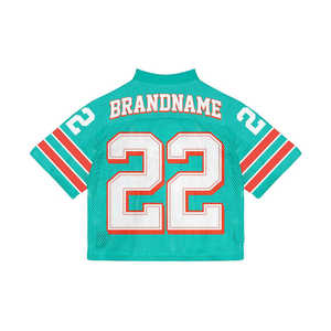 Maillot de football américain personnalisé tendance streetwear avec logo brodé et design en maille - Product Image 2