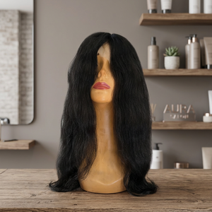 Peluca Larga Negra de Cabello Humano con Ondas Profundas para Frente de Encaje, 26 Pulgadas, Talla Única, Remy Indio - Product Image 6