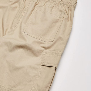Shorts de sport en coton de couleur unie pour garçons et hommes, shorts décontractés personnalisés de haute qualité avec cordon de serrage pour hommes et garçons - Product Image 3