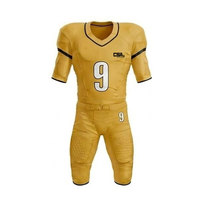 Kit de football américain de haute qualité avec maillot respirant, pantalon, casque et accessoires pour les séances d'entraînement