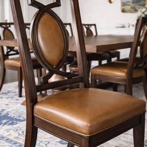 Luxury Handcrafted Solid Wood 6 Seater Dining <b>Table</b> Set Ornate Carved Base Premium Glass <b>Top</b> <b>Decor</b> - Product Image 5