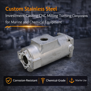 Custom Stainless Steel Investment Casting CNC Milling Turning Components for Marine and Chemical Equipment - Product Image 2