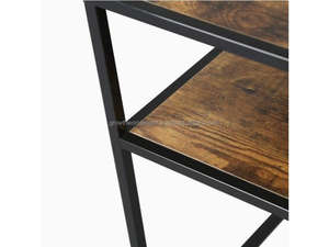 Mesa de Noche Moderna Cuadrada de Madera de Mango Maciza Hecha a Mano con Cajón y Estante |   Mesa de Noche |   Mesa de Noche para Dormitorio - Product Image 4