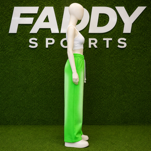 Pantalon de jogging unisexe vert premium personnalisé, coupe ample, en molleton de coton, avec cordon de serrage, style streetwear décontracté, taille oversize - Product Image 4