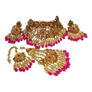 Colección de Joyería Artificial de Lujo para Novias, Conjuntos de Joyería de Diseño Personalizado, Collar y Aretes, 5 Piezas, Conjuntos de Joyería de Moda - Product Image 1