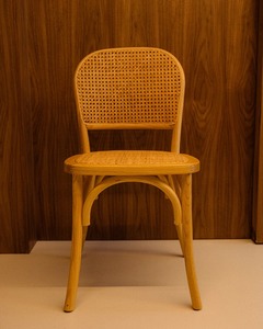 Silla de Comedor Moderna de Madera Maciza de Teca de Calidad de Exportación, Silla con Asiento Acolchado de Ratán Tejido a Mano, Sillón para Apartamento, Restaurante, Hogar, Impermeable 1 - Product Image 3