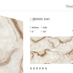 Carreaux de porcelaine brillants de qualité supérieure, grandes dimensions 800x1600, 1200x1800, 750x1500 mm, pour la décoration intérieure et extérieure - Product Image 1