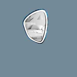 Agregue elegancia moderna a cualquier habitación con espejo de Marco SS PVD elaborado con Durable Premium SS 304 con martillo llamativo - Product Image 1