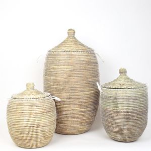 Soft Seagrass European Style Eco-Friendly Multifunction Storage <b>Basket</b> <b>for</b> <b>Plants</b> and Home Decoration - Product Image 4