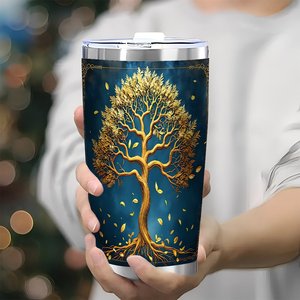 20oz Stainless Steel Tumbler Double Wall <b>Insulated</b> Thermal <b>Cup</b> For Office Commuter Drinkware - Product Image 3