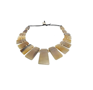 สร้อยคอทำจากเขาควายแท้ 100% งานแฮนด์เมด ขายส่งจากอินเดีย เครื่องประดับจากเขาควายแท้ ขัดเงาอย่างดี ขนาดสั่งทำได้ - Product Image 4