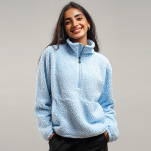 เสื้อแจ็คเก็ตขนเชอร์ปาเนื้อนุ่มสำหรับฤดูใบไม้ร่วงและฤดูหนาวสำหรับผู้หญิง เสื้อแจ็คเก็ตขนเชอร์ปาสำหรับกิจกรรมกลางแจ้งกันลมสำหรับผู้หญิง - Product Image 4