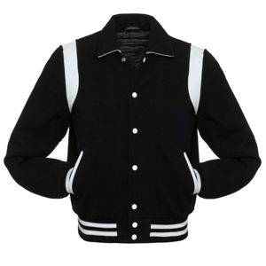 Chaqueta de Cuero y Lana Retro Premium, Cuello Alto, Invierno, Bordado de Alta Calidad, Diseño Clásico para Uso Diario, Moda Vintage - Product Image 1