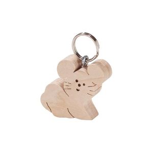 Porte-clés en bois naturel avec logo d'entreprise personnalisé pour cadeaux d'hôtel, branding de complexe hôtelier et événements - Product Image 4