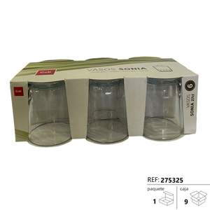VASOS SONIA 27CL <b>Glass</b> Water <b>Bottle</b> Premium Drinkware - Product Image 1