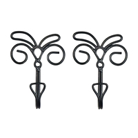 Patère murale en métal antique en forme de grenouille - Porte-manteau et porte-chapeau en métal au design animalier vintage pour la décoration intérieure et le rangement d'entrée