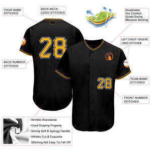 Maillot de baseball sur mesure, design unique, forte demande, vente en gros, créez votre propre maillot unisexe à prix avantageux - Product Image 4