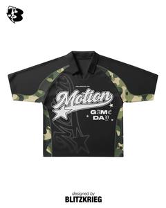 ชุดเข้าชุดสีขาวน้ำเงิน White Blue Motion Club |   เสื้อโปโลโอเวอร์ไซส์และกางเกงขาสั้น |   ชุดสตรีทแวร์ Dream Until Reality รับผลิตแบบ OEM และรับผลิตภายใต้แบรนด์ของคุณ - Product Image 6