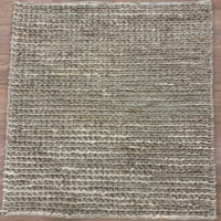 Tapis en jute naturel tressé style bohème – Tapis texturé rustique tissé à la main