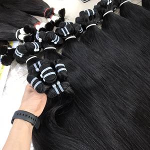 ผมต่อแบบเวอร์จิ้นเรมี่แท้ 100% จากจีน แบบทอเครื่องสองชั้น ทุกสีและทรงลอนธรรมชาติ น้ำหนัก 100 กรัม/มัด - Product Image 3