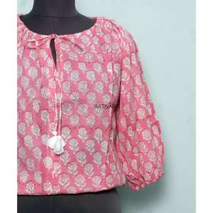 T-shirt d'été décontracté à col rond et manches courtes, coupe classique moderne, imprimé floral vintage, 100 % coton, lavable, écologique, séchage rapide - Product Image 2